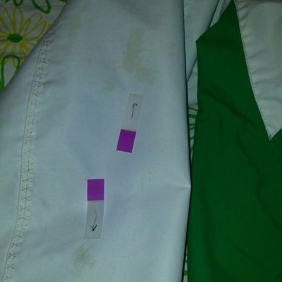 Columbia Omni-Tech Winter Coat Green & White Med - Picture 3 of 8